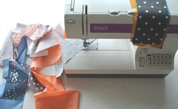 maak een bies van restjes stof